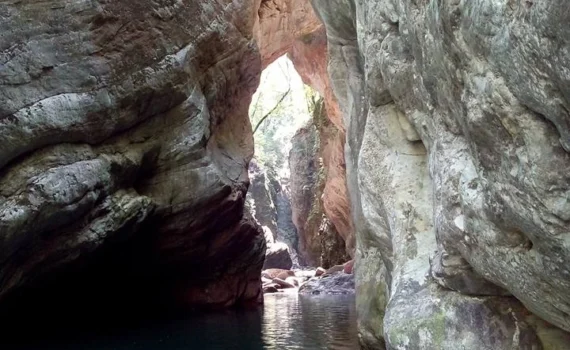 Stretti di Giaredo, inizio canyon