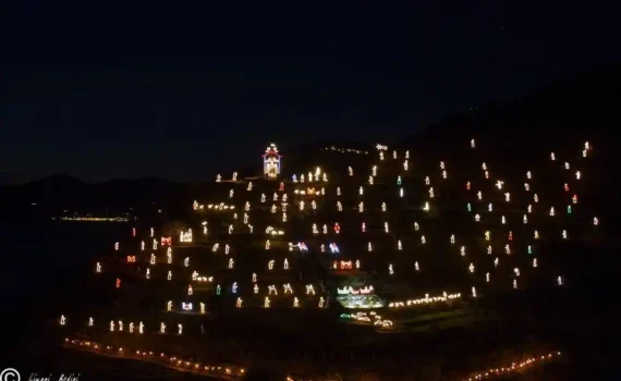 Presepe luminoso Manarola