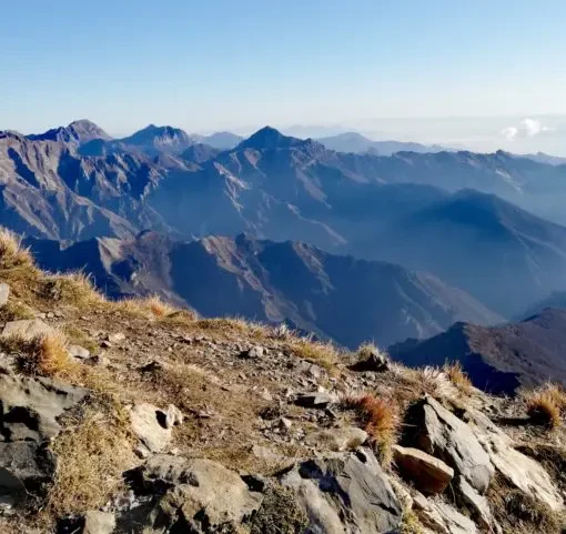 Alpi Apuane viste dal Monte Sagro