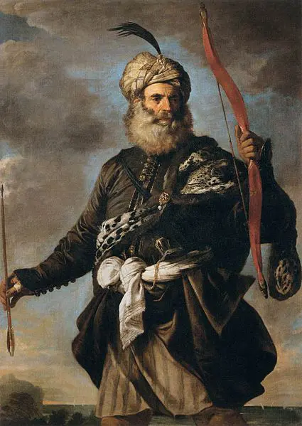 Dipinto raffigurante un pirata saraceno