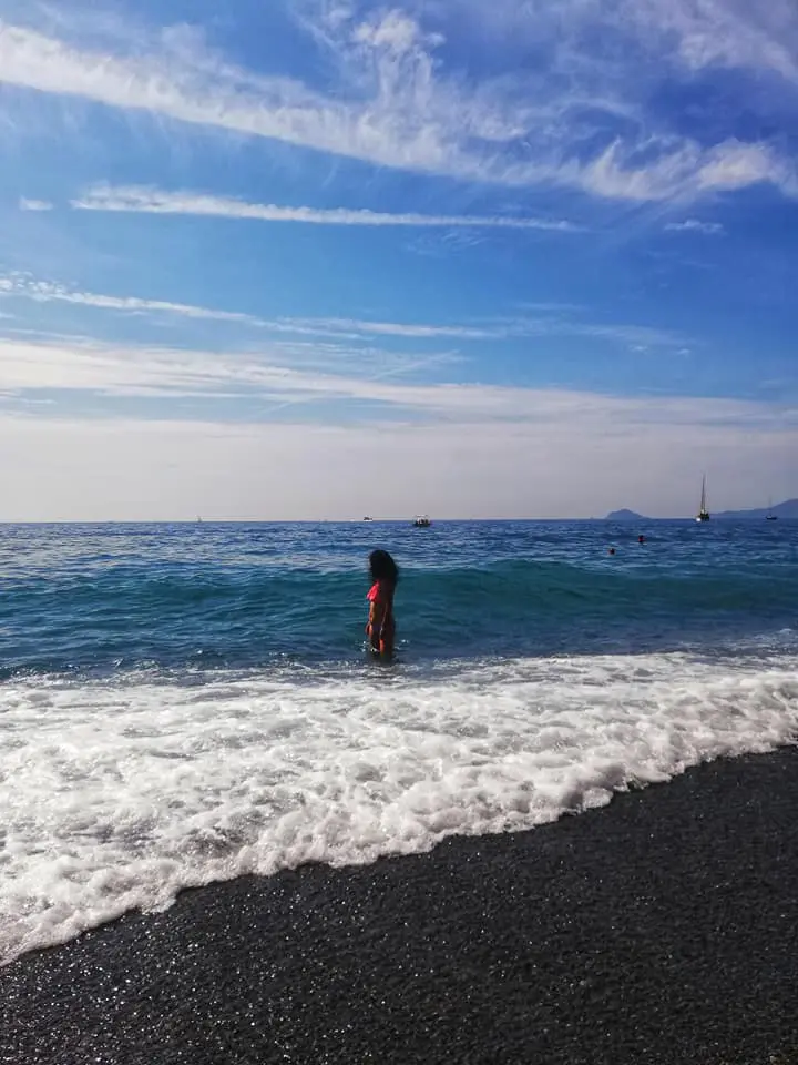 Un bagno a Punta Corvo
