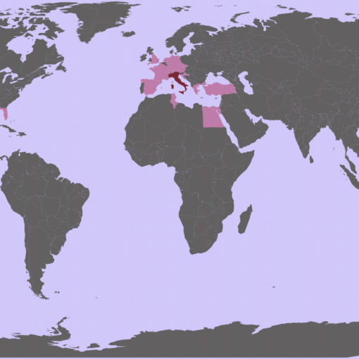 La mia mappa dei paesi visitati aggiornata maggio 2025