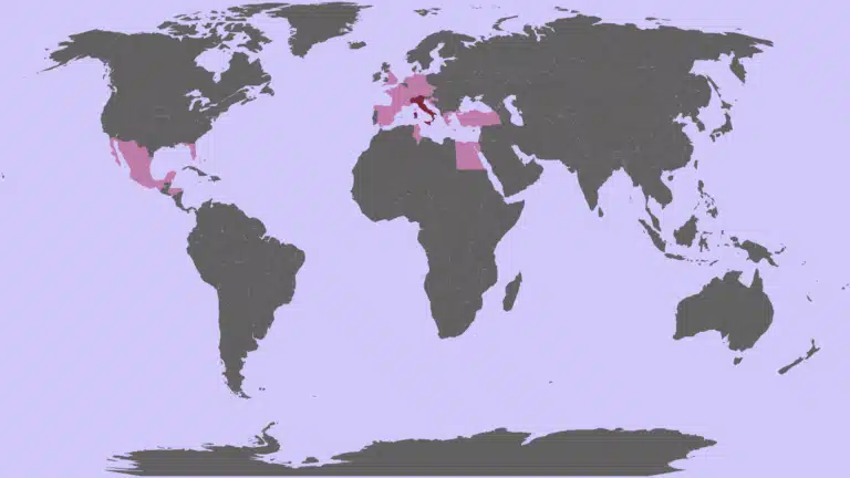 La mia mappa dei paesi visitati aggiornata maggio 2025