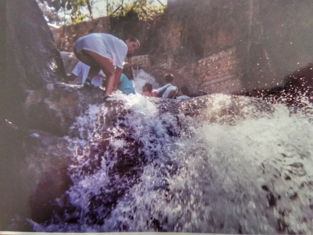 Sabrina in viaggio in Jamaica, 1994 Dunns River Falls