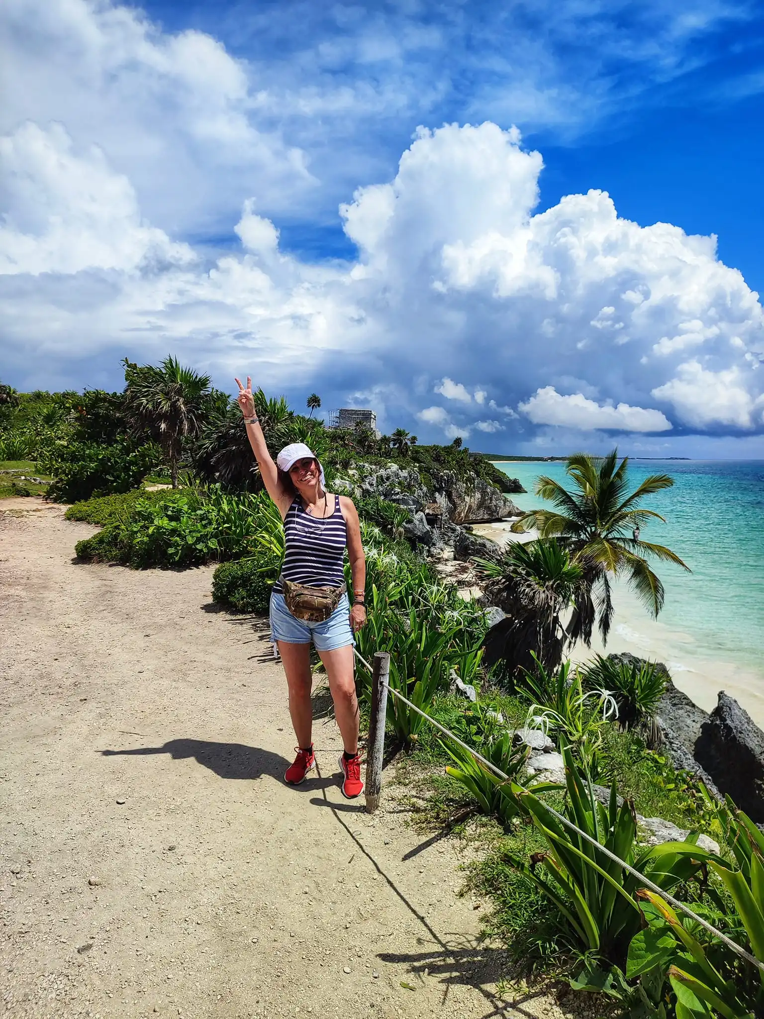 Sabrina, autrice del blog, a Tulum in Messico